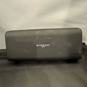 Givenchy Clam Shell Rectangle Sunglasses Case Black Protective